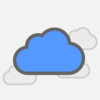 Free cloud storage icon vector